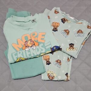 H&M Kids Pajama Set - Mint and Orange BUNDLE